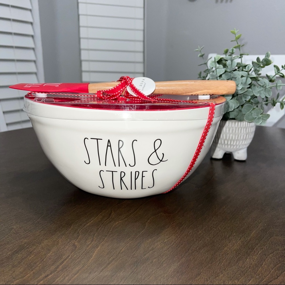 Rae Dunn Melamine STARS & STRIPES Mixing Bowl
